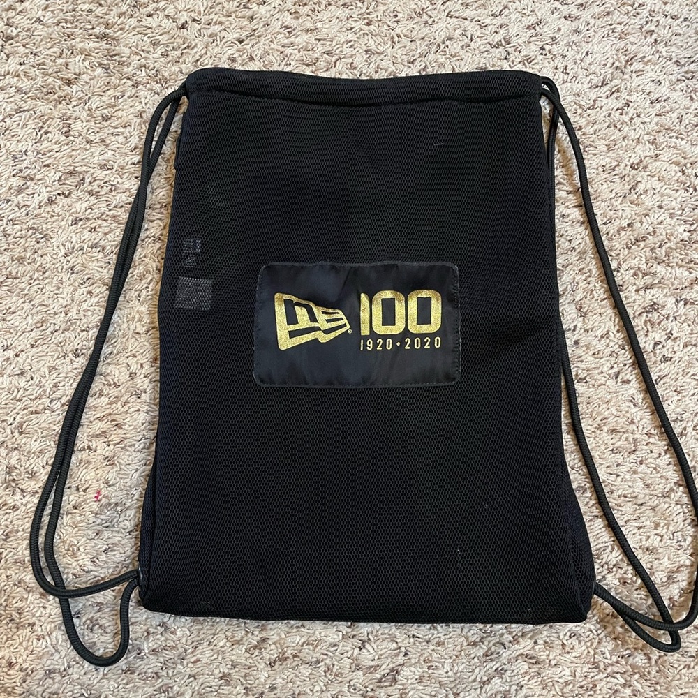 New Era Cap 100th Anniversary Drawstring Mesh Backpack- new!